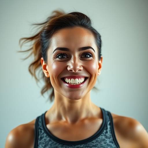 Headshot of dance instructor, smiling energetically